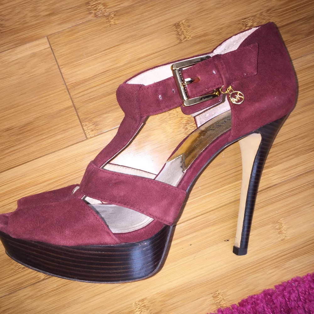 Michael Kors Burgandy Heels 🍇| Size 8